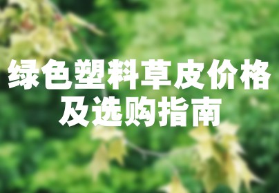 绿色塑料草皮价格及选购指南